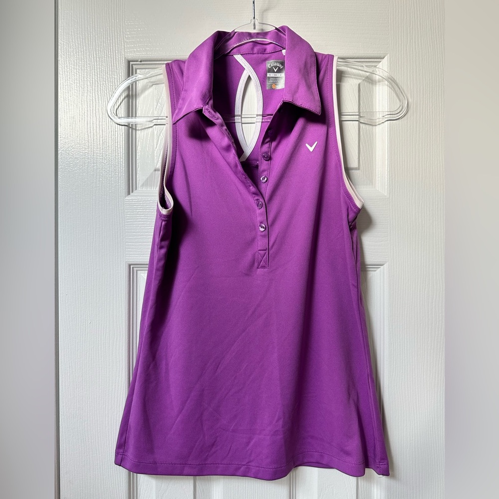 Callaway Women's Violet Sleeveless Golf Tank Top